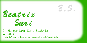 beatrix suri business card